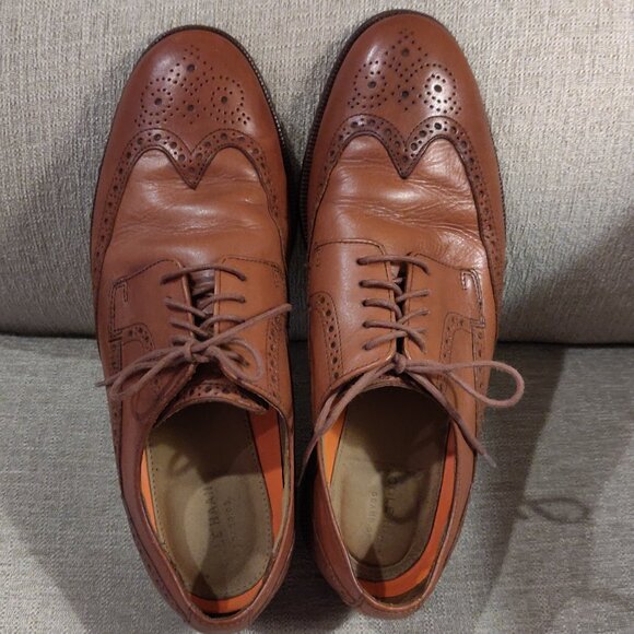 Cole Haan Grand 0's Leather Wing Tip Oxford Shoes Men's SIZE 9 - Picture 9 of 10